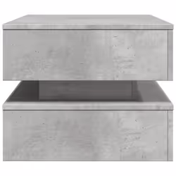 vidaXL Coffee Table with LED Lights End Table Tea Side Sofa Table Sonoma Oak - concrete grey - Additional view 7