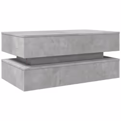 vidaXL Coffee Table with LED Lights End Table Tea Side Sofa Table Sonoma Oak - concrete grey - Additional view 8