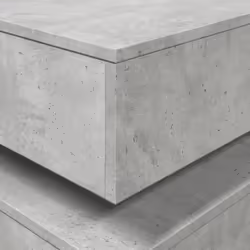 vidaXL Coffee Table with LED Lights End Table Tea Side Sofa Table Sonoma Oak - concrete grey - Additional view 9