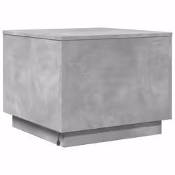 vidaXL Coffee Table with LED Lights End Table Side Sofa Table Concrete Grey - Additional view 7
