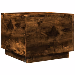 vidaXL Coffee Table with LED Lights End Table Side Tea Sofa Table Smoked Oak - Additional view 8