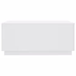 vidaXL Coffee Table with LED Lights Hall End Table Side Tea Sofa Table White - Additional view 6