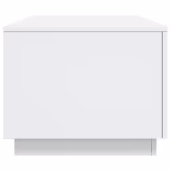 vidaXL Coffee Table with LED Lights Hall End Table Side Tea Sofa Table White - Additional view 7