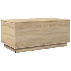 vidaXL Coffee Table with LED Lights End Table Side Tea Sofa Table Sonoma Oak - Additional view 8