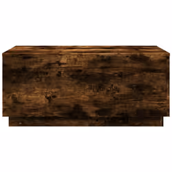 vidaXL Coffee Table with LED Lights End Table Side Tea Sofa Table Smoked Oak - Additional view 6