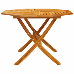 vidaXL Folding Garden Table Outdoor Table Patio Dining Table Solid Wood Acacia - Additional view 4