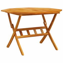 vidaXL Folding Garden Table Outdoor Table Patio Dining Table Solid Wood Acacia - Additional view 5