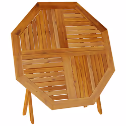 vidaXL Folding Garden Table Outdoor Table Patio Dining Table Solid Wood Acacia - Additional view 7