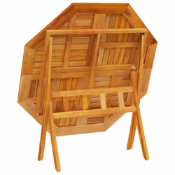 vidaXL Folding Garden Table Outdoor Table Patio Dining Table Solid Wood Acacia - Additional view 8
