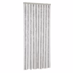 vidaXL Fly Curtain Fly Screen Curtain Light Grey and White 56x185 cm Chenille