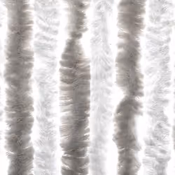 vidaXL Fly Curtain Fly Screen Curtain Light Grey and White 56x185 cm Chenille - Additional view 5