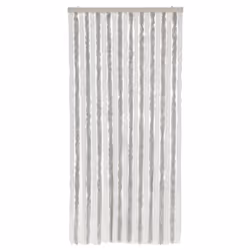 vidaXL Fly Curtain Fly Screen Curtain Light Grey and White 56x200 cm Chenille