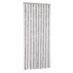 vidaXL Fly Curtain Fly Screen Curtain Light Grey and White 90x220 cm Chenille
