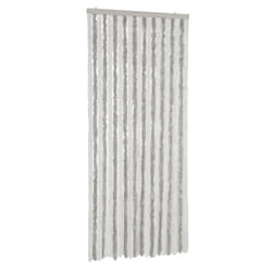 vidaXL Fly Curtain Fly Screen Curtain Light Grey and White 100x220 cm Chenille