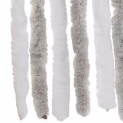 vidaXL Fly Curtain Fly Screen Curtain Light Grey and White 100x220 cm Chenille - Additional view 5