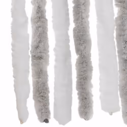 vidaXL Fly Curtain Fly Screen Curtain Light Grey and White 100x230 cm Chenille - Additional view 5