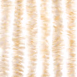 vidaXL Fly Curtain Door Curtain Fly Screen Beige and White 90x220 cm Chenille - Additional view 4