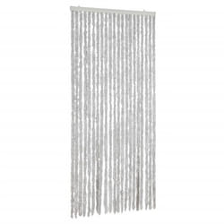 vidaXL Fly Curtain Door Curtain Fly Screen Curtain Grey 90x200 cm Chenille