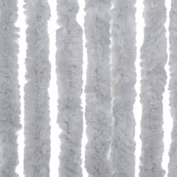 vidaXL Fly Curtain Door Curtain Fly Screen Curtain Grey 90x200 cm Chenille - Additional view 4