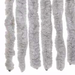 vidaXL Fly Curtain Door Curtain Fly Screen Curtain Grey 90x200 cm Chenille - Additional view 5