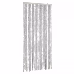 vidaXL Fly Curtain Door Curtain Fly Screen Curtain Grey 90x220 cm Chenille