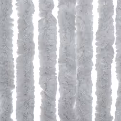 vidaXL Fly Curtain Door Curtain Fly Screen Curtain Grey 90x220 cm Chenille - Additional view 4