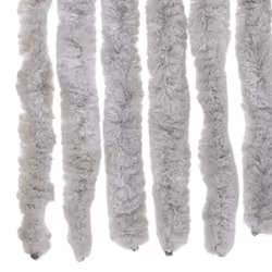 vidaXL Fly Curtain Door Curtain Fly Screen Curtain Grey 90x220 cm Chenille - Additional view 5