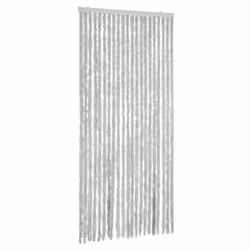 vidaXL Fly Curtain Door Curtain Fly Screen Curtain Grey 100x200 cm Chenille