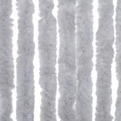 vidaXL Fly Curtain Door Curtain Fly Screen Curtain Grey 100x200 cm Chenille - Additional view 4