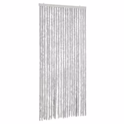 vidaXL Fly Curtain Door Curtain Fly Screen Curtain Grey 100x220 cm Chenille