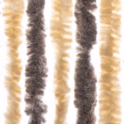 vidaXL Fly Curtain Fly Screen Curtain Dark Brown and Beige 100x200 cm Chenille - Additional view 4