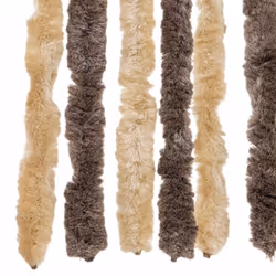 vidaXL Fly Curtain Fly Screen Curtain Dark Brown and Beige 100x200 cm Chenille - Additional view 5