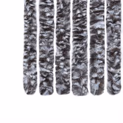 vidaXL Fly Curtain Door Curtain Fly Screen Brown and Beige 100x200 cm Chenille - Additional view 5
