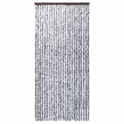 vidaXL Fly Curtain Door Curtain Fly Screen Brown and Beige 100x230 cm Chenille