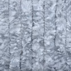 vidaXL Fly Curtain Door Curtain Fly Screen White and Grey 100x230 cm Chenille - Additional view 4