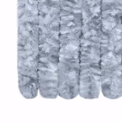vidaXL Fly Curtain Door Curtain Fly Screen White and Grey 100x230 cm Chenille - Additional view 5