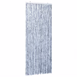 vidaXL Fly Curtain Door Curtain Fly Screen Curtain Silver 100x230 cm Chenille