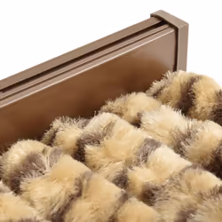 vidaXL Fly Curtain Door Curtain Fly Screen Beige and Brown 100x230 cm Chenille - Additional view 4