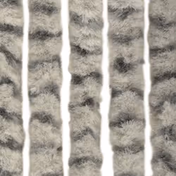 vidaXL Fly Curtain Fly Screen Light Grey and Dark Grey 90x200 cm Chenille - Additional view 4