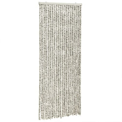 vidaXL Fly Curtain Fly Screen Light Grey and Dark Grey 100x200 cm Chenille