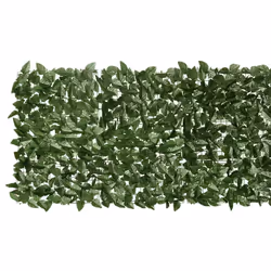 vidaXL Balcony Privacy Screen with Leaves Patio Artificial Ivy Fence Screening - dark green, 200 x 75 cm