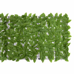 vidaXL Balcony Privacy Screen with Green Leaves Artificial Ivy Fence Screening