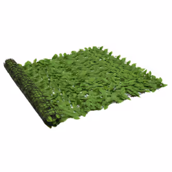 vidaXL Balcony Privacy Screen with Leaves Patio Artificial Ivy Fence Screening - green, 300 x 150 cm