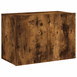 vidaXL TV Wall Units 5 Piece Floating TV Wall Unit TV Stand Engineered Wood - smoked oak - Additional view 5