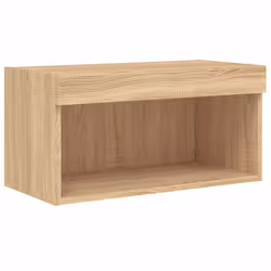 vidaXL TV Wall Units 8 Piece TV Cabinet with LED Grey Sonoma Engineered Wood - sonoma oak - Additional view 6