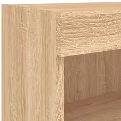 vidaXL TV Wall Units 8 Piece TV Cabinet with LED Grey Sonoma Engineered Wood - sonoma oak - Additional view 9