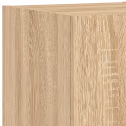 vidaXL TV Wall Cabinets with LED Lights 3 Piece Floating TV Wall Unit TV Stand - sonoma oak - Additional view 9