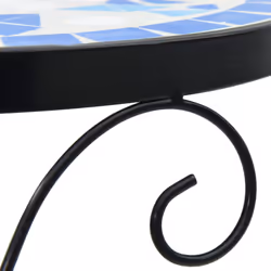 vidaXL Mosaic Tables Ceramic Tables Garden Balcony Plant Stand Flower Table - blue - Additional view 6