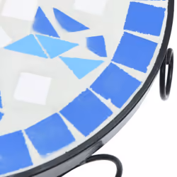 vidaXL Mosaic Tables Ceramic Tables Garden Balcony Plant Stand Flower Table - blue - Additional view 7