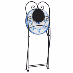 VidaXL 4003404 outdoor chair Terrace Ceramic, Iron Blue, White - Additional view 8